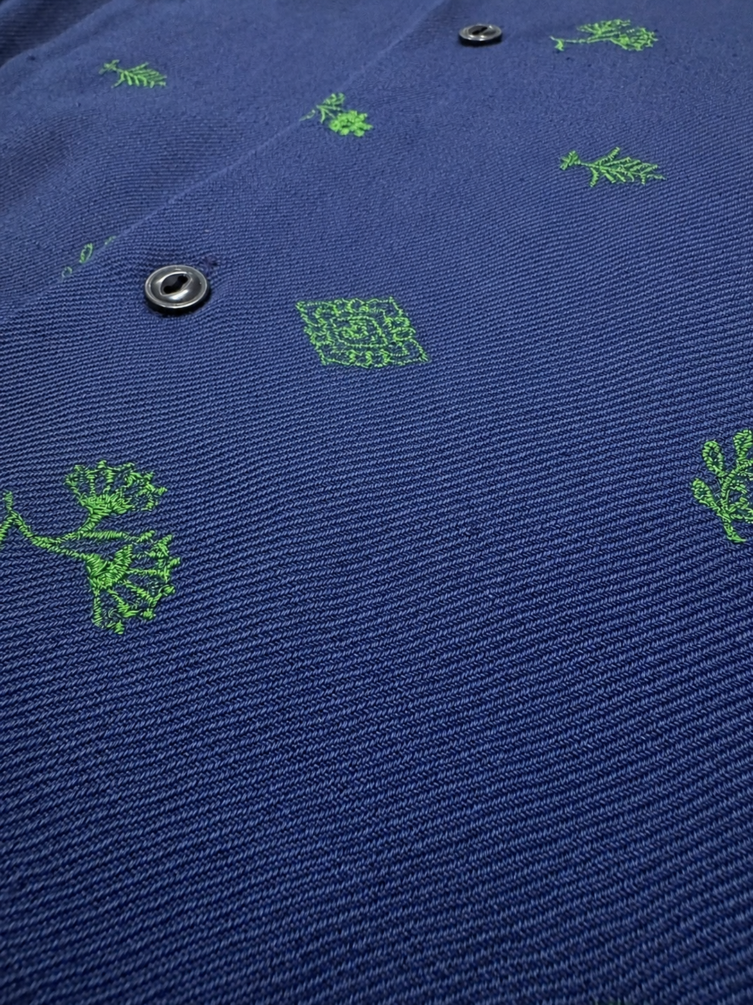 Indigo Garden Linen Twill Shirt