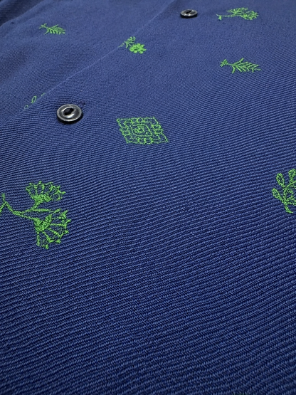 Indigo Garden Linen Twill Shirt