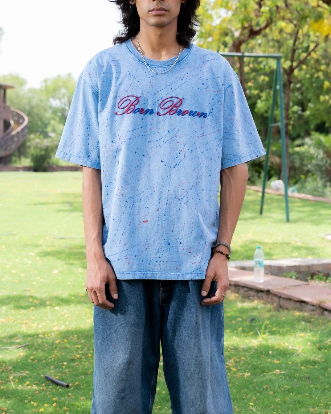 Paint Noise  Embroidery T-shirt