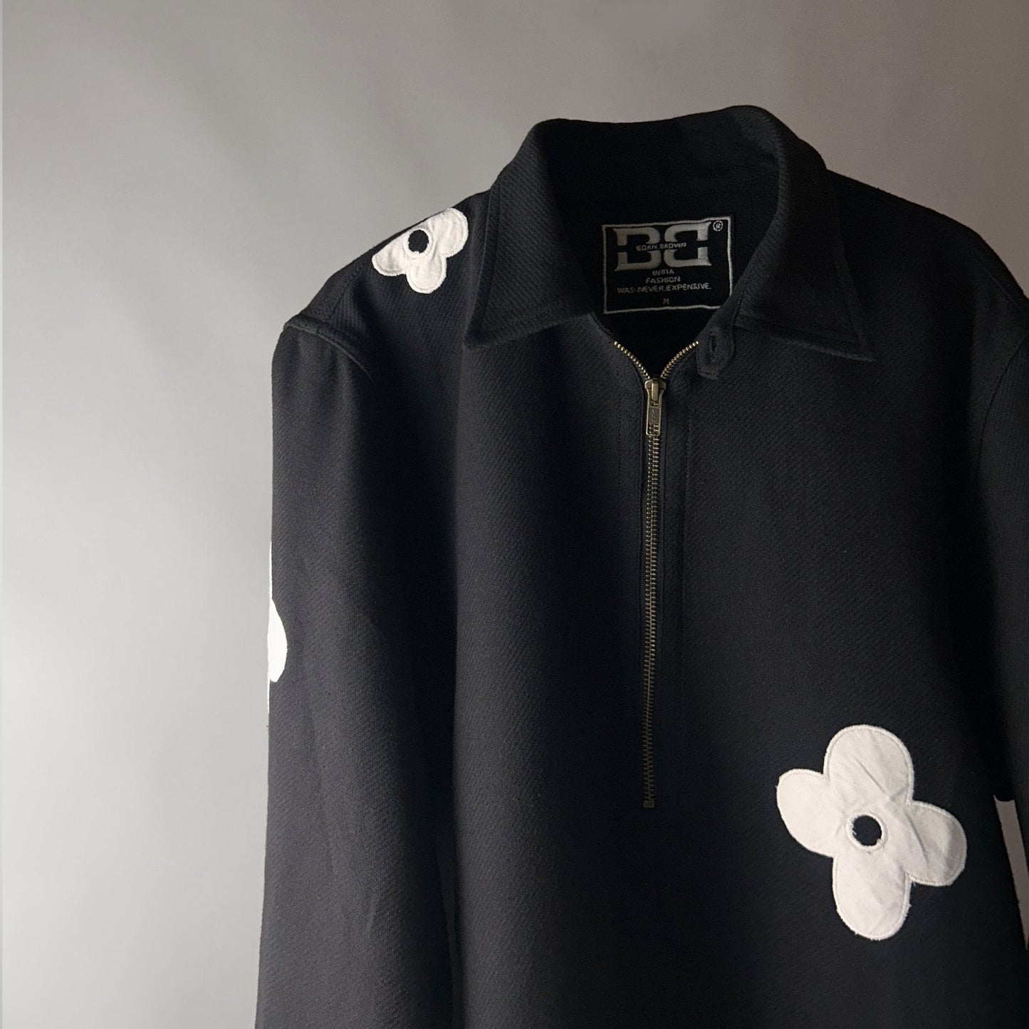BB Black Floral Patch Shirt