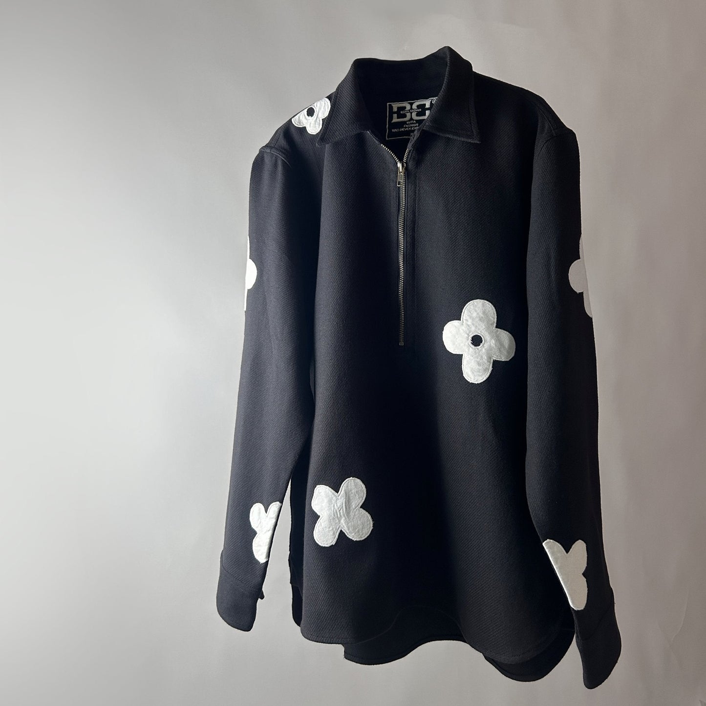 BB Black Floral Patch Shirt