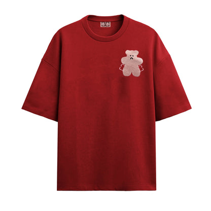 Stay comfortable and stylish in this Born Brown Red Teddy t-shirt, made of soft cotton for daily wear. Perfect for both men and women.Towel embroidery tshirt puff embroidery tshirt machine embroidery tshirt puff print tshirt Embroidery tshirt towel embroidery casino embroidery embroideryteddy embroidery t-shirt towel embroidery t-shirt born brown bb brand bb born brown brand Streetwear brand Urban fashion label Hip-hop inspired clothing Skatewear brand.Urban apparel company