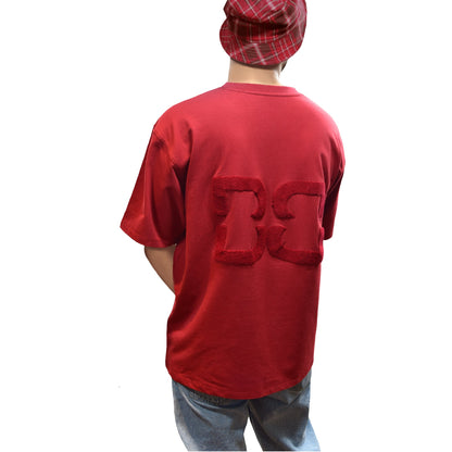 Oversize T-shirt made of compact cotton terry. Round neck and short sleeves. 240 GSM | Towel Embroidery embroidery t-shirt embroidery tshirt cotton 100% embroidery towel embroidery tshirtEmbroidered men's t-shirts Men's embroidered tees Custom embroidery t-shirts for men Embroidered graphic tees for men Men's embroidered logo t-shirts Embroidered polo shirts for men Embroidered designer born brown born brown brand bb brand bb bornbrown.in bornbrown  re embroidery puff embroidery stitch embroidery